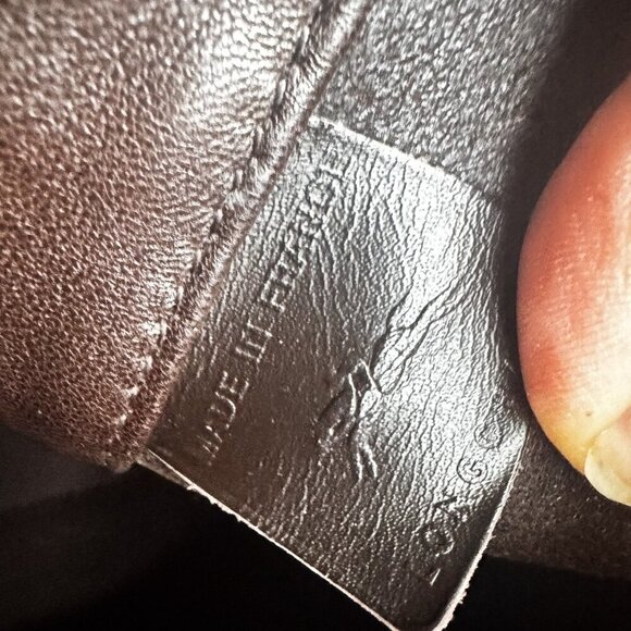 Longchamp Essential Embossed Leather North/South Tote Ombré Brown - Picture 8 of 16